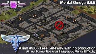 CampC Mental Omega 336  APRA2 Map pack  A08 Free Gateway on Mental Difficulty with no production [upl. by Bigelow]