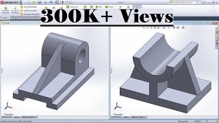 SolidWorks Practice Exercises for Beginners  6  SolidWorks Basics Tutorial  Rib Tool [upl. by Marcie]