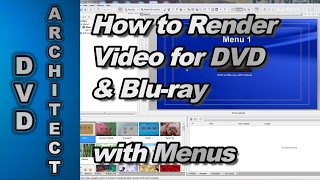 How to Render Video for DVDBluray with Menus using Sony Vegas Pro [upl. by Emmaline671]