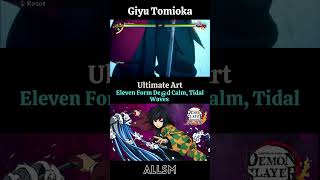 Giyu Tomioka Eleven Form Ded Calm Tidal Waves Kimetsu no Yaiba The Hinokami Chronicles [upl. by Maurer170]