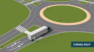 Large vehicles in roundabouts [upl. by Harwilll380]