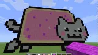 Minecraft Lets Build  Nyan Cat Ep2 Pt2 [upl. by Adilem256]