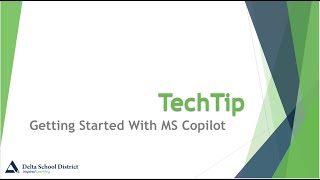 TechTip Tuesday Oct 29 Getting started with MS Copilot [upl. by Tamarah728]