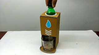 How to make simple water dispenser use plastic bottle [upl. by Gnilyarg]