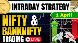 1 April Live Trading  Live Intraday Trading Today  Bank Nifty option trading live  Nifty 50 [upl. by Myrtie]