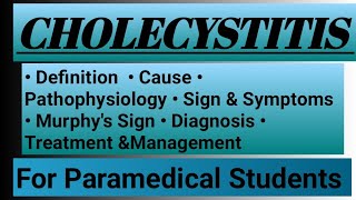 cholecystitis in hindi cause sign amp symptoms Murphys Sign [upl. by Ahsienad]