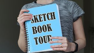 SKETCHBOOK FLIP THROUGH no talking  sketchbook tour 2017 [upl. by Annaej]