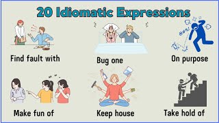 Lesson 100 Common Idiomatic Phrases with meaning and examples idiomaticexpressions [upl. by Cecilia]