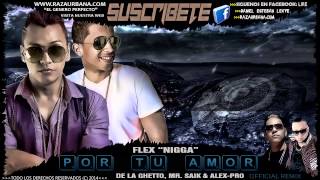 Flex quotNiggaquot Ft De La Ghetto MrSaik amp Alex Pro  quotPor Tu Amorquot CON LETRA Official Remix 2014 [upl. by Demaria]