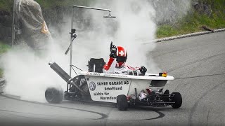 Bergrennen Hemberg 2024 Swiss Hillclimb Pure Sounds amp Show  Delta S4 SLK340 Judd Bathtub Kart [upl. by Ellevart]