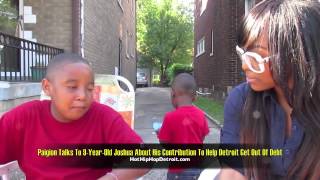 Paigion Talks To 9 Year Old Joshua Who Sells Lemonade To Help Get Detroit Out Of Debt [upl. by Calesta]