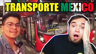 ARGENTINO SORPRENDIDO con los TRANSPORTES PUBLICOS de LA CIUDAD de MEXICO [upl. by Ainola764]