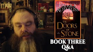 Patrick Rothfuss on the Expectations of Book Three the Doors of Stone [upl. by Harrak]