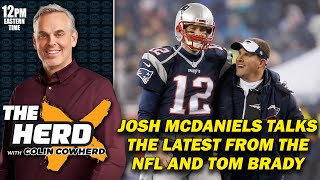 Josh McDaniels  Tom Brady Had ‘PagesLong’ Strategy Notes Before Patriots Games  THE HERD [upl. by Morganica471]