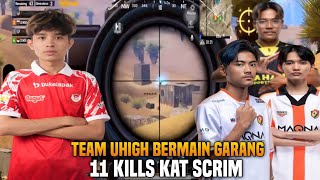 Team Uhigh Bermain Garang 11 Kills Kat Scrim  Pubg Mobile [upl. by Aelaza]