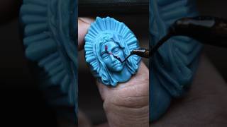 Sculpting Skull amp Maria  Wax Carving Jewelry Making Progress handmade jewellery art sculpting [upl. by Blaire811]