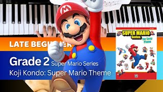 Super Mario Theme  Beginner Piano  Super Mario Series Easy  Game Music  Nintendo [upl. by Alekim]