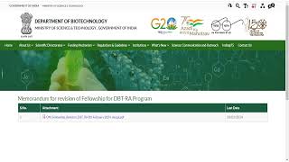 DBT BET JRF AND DBT RA Fellowship HikedOfficial News form DBTCheck Now [upl. by Arihppas]