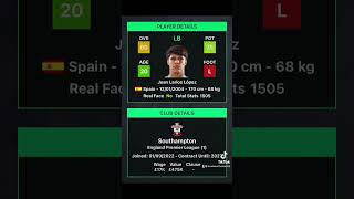 EA Sports FC 25 Squad information Southampton [upl. by Einapets846]