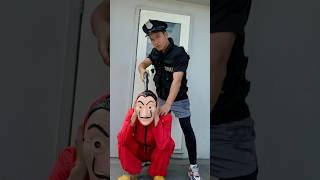 Money Heist vs Police 151 moneyheist parkour police escape shorts hctofficial [upl. by Schick]