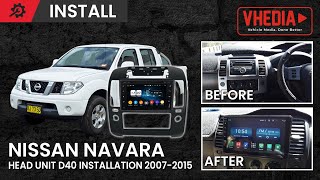 Nissan Navara Head Unit D40 Installation 2007–2015 [upl. by Tavish91]