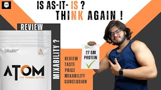 ASITIS ATOM WHEY PROTEIN REVIEW  wheyprotein review gym health [upl. by Salem]