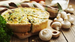 Recette  Tarte aux champignons et lardons fumés [upl. by Ros]