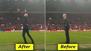 Erik Ten Hag Reaction on Amad Diallo Late Winner Against Liverpool [upl. by Eerak]