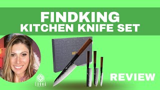 FINDKING Dynasty Series 4pcs in One Kitchen Knife Set Review [upl. by Orips]