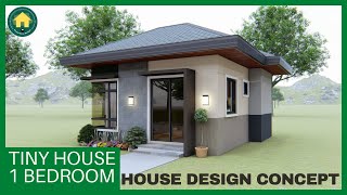 1 BEDROOM TINY HOUSE DESIGN CONCEPT 31 sqm [upl. by Hadwin153]