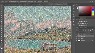 Create a Pointillist Painting in Adobe Photoshop CC [upl. by Erwin490]