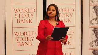 Actor Ayesha Dharker reads a story at the World Story Bank launch [upl. by Nataniel]