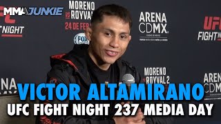 Victor Altamirano Proud to be Fighting in Mexico Says it was on his Bucket List [upl. by Nnaitsirk]