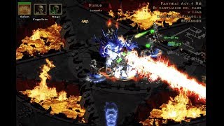 Diablo 2 Esp 😈 Ayudando a matar a Diablo con mi nigromante Invocación [upl. by Aznofla150]