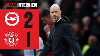 Ten Hag Reacts To Brighton Defeat [upl. by Adnihc]