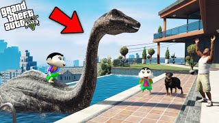 Shinchan And Franklin Saved A Dinosaur in GTA 5 [upl. by Burnaby]