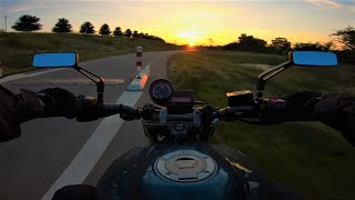 Sunset Drive  Yamaha MT03 660  PURE SOUND [upl. by Brezin]