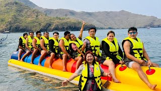 Banana Boating and swimming at Destinare Resorts Anawangin Zambales [upl. by Norrehs]