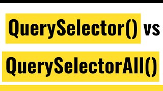 ✅ How To Use DocumentquerySelector And DocumentquerySelectorAll Methods in JavaScript [upl. by Leeann]