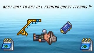 Terraria FASTEST WAY to complete fishing quests 2022 GETTING RARE ITEM [upl. by Berne]