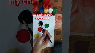 Poster colour panting easy for kids subscribe shots [upl. by Eibrad865]