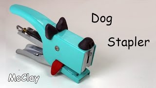 DIY Back to School Craft Project Dog Stapler [upl. by Ydnys765]