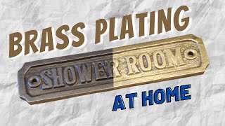 Brass Plating at Home  Easy Metal Finishing  Brass Brushing  Brass Coating [upl. by Inva896]