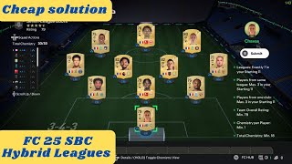 FC 25 FIFA 25  Hybrid Leagues SBC  All SBC  cheap solution [upl. by Zetnod]