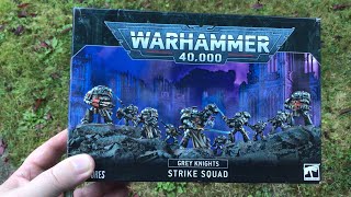 Warhammer 40K Grey Knights Strike Squad Unboxing [upl. by Nerhtak]