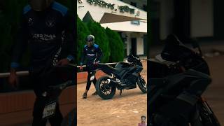 Yamaha R15 v3 black 🖤😈r15v3​ shorts​ cinematicvideo​bike​ 😘 [upl. by Eitsirhc962]