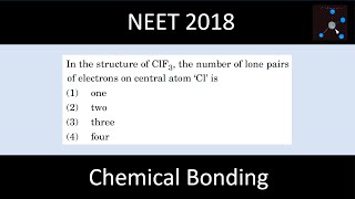 In the structure of ClF3 the number of lone pairs of electrons on central atom ‘Cl’ is [upl. by Oirotciv]