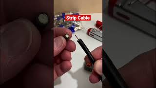 How to make RG6 Coaxial Cables with a Coax Connector Tool Kit [upl. by Lindeberg]