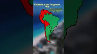 Was your country in the Paraguayan war geography mapping southamerica shorts [upl. by Ardnasxela]