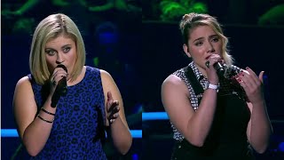 Ellie Drennan vs Shyjana Terzioska  Elastic Heart  The Voice Australia 4 2015  Battle Rounds [upl. by Hackney312]